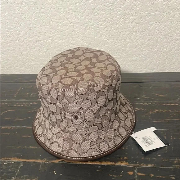 Coach Brown Signature Bucket Hat - Picture 2 of 3